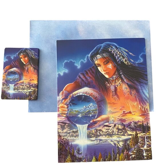 RAINMAKER David Penfound VTG Greeting Card & Magnet Leanin' Tree Combo Pack NOS - Picture 1 of 16